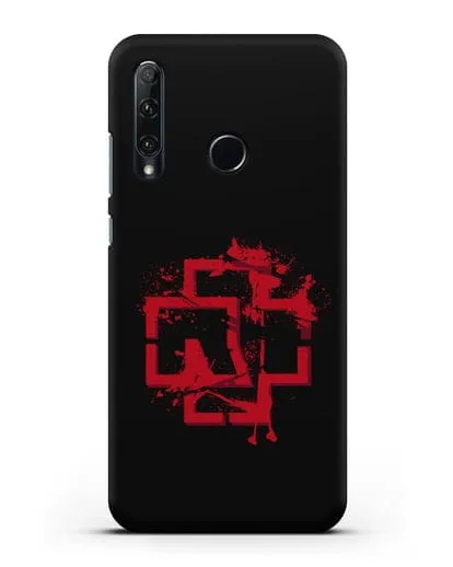 Чехол с красным логотипом Rammstein силиконовый для Honor 20e