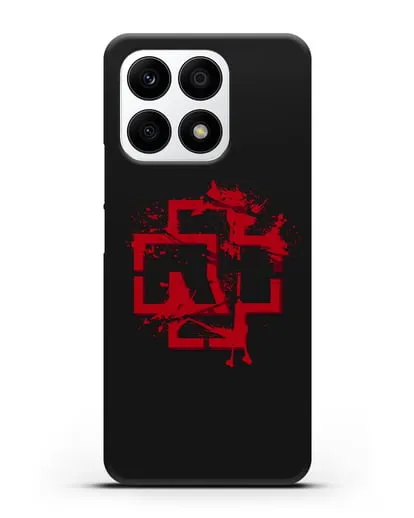 Чехол с красным логотипом Rammstein силиконовый для Honor X8a