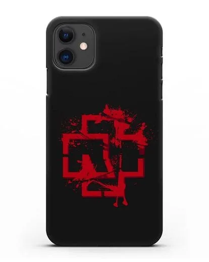 Чехол с красным логотипом Rammstein силиконовый для iPhone 11