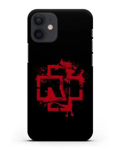 Чехол с красным логотипом Rammstein силиконовый для iPhone 12 mini