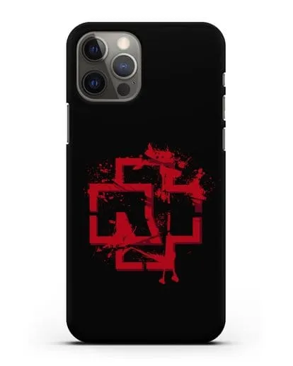 Чехол с красным логотипом Rammstein силиконовый для iPhone 12 Pro