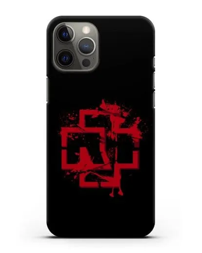 Чехол с красным логотипом Rammstein силиконовый для iPhone 12 Pro Max