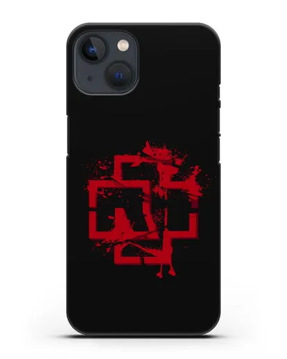 Чехол с красным логотипом Rammstein силиконовый для iPhone 13 Mini