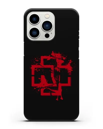 Чехол с красным логотипом Rammstein силиконовый для iPhone 13 Pro
