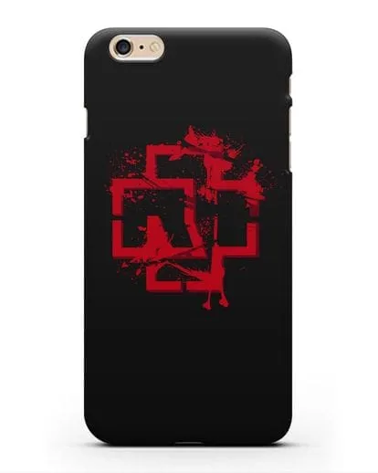 Чехол с красным логотипом Rammstein силиконовый для iPhone 6s Plus
