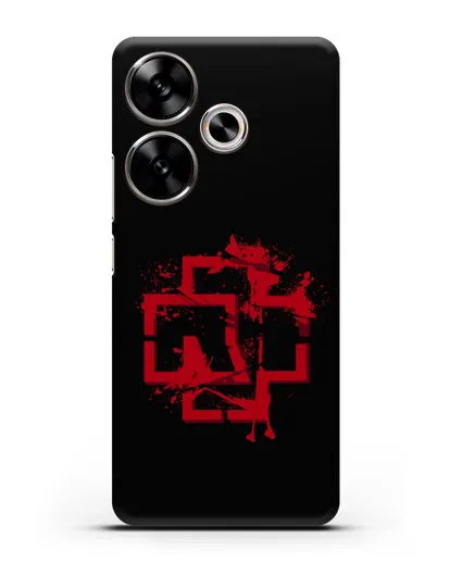 Чехол с красным логотипом Rammstein силиконовый для Xiaomi Poco F6