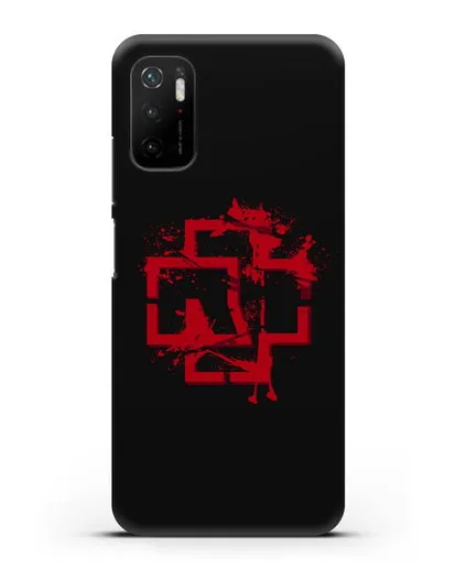 Чехол с красным логотипом Rammstein силиконовый для Xiaomi Poco M3 Pro
