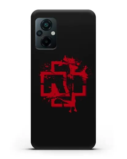 Чехол с красным логотипом Rammstein силиконовый для Xiaomi Poco M5