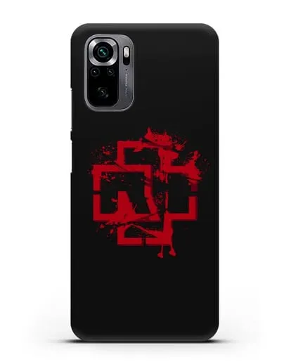 Чехол с красным логотипом Rammstein силиконовый для Xiaomi Poco M5s