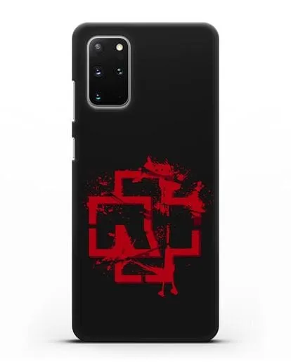 Чехол с красным логотипом Rammstein силиконовый для Samsung Galaxy S20 Plus [SM-G985F]