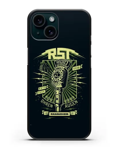 Чехол Rammstein Radio силиконовый для iPhone 15