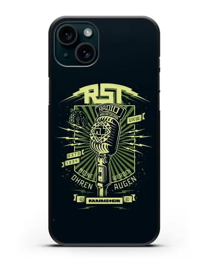 Чехол Rammstein Radio силиконовый для iPhone 15 Plus