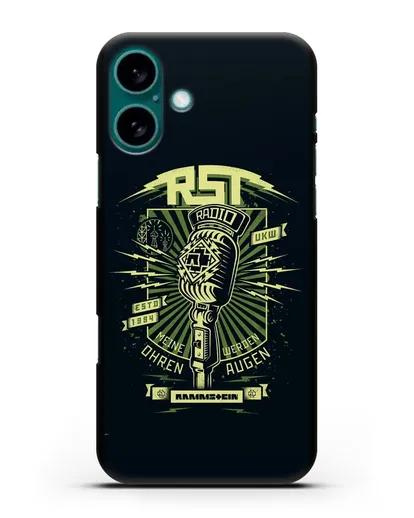 Чехол Rammstein Radio силиконовый для iPhone 16 Plus