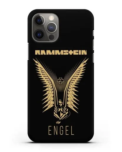 Чехол с золотым логотипом Rammstein Engel силиконовый для iPhone 12 Pro