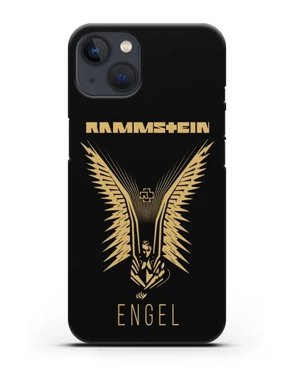 Чехол с золотым логотипом Rammstein Engel силиконовый для iPhone 13