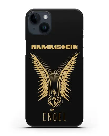 Чехол с золотым логотипом Rammstein Engel силиконовый для iPhone 14 Plus