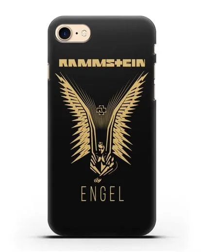 Чехол с золотым логотипом Rammstein Engel силиконовый для iPhone 7