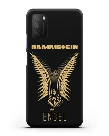 Чехол с золотым логотипом Rammstein Engel силиконовый для Xiaomi Poco M3