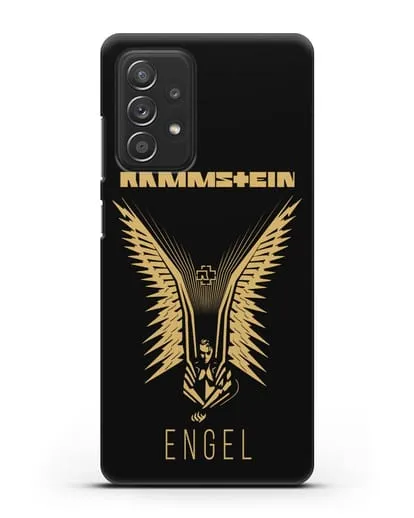 Чехол с золотым логотипом Rammstein Engel силиконовый для Samsung Galaxy A53