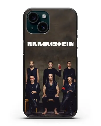 Чехол с фотографией Rammstein силиконовый для iPhone 15