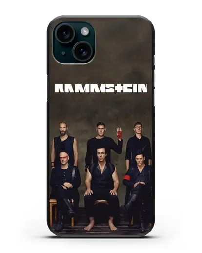 Чехол с фотографией Rammstein силиконовый для iPhone 15 Plus