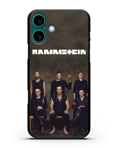 Чехол с фотографией Rammstein силиконовый для iPhone 16 Plus