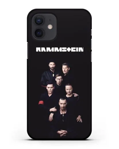 Чехол с картинкой группы Rammstein силиконовый для iPhone 12