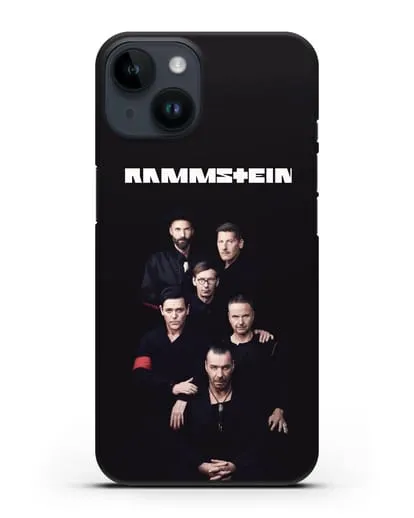 Чехол с картинкой группы Rammstein силиконовый для iPhone 14