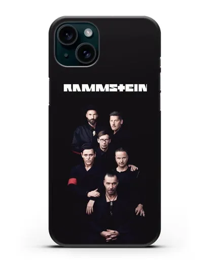 Чехол с картинкой группы Rammstein силиконовый для iPhone 15 Plus