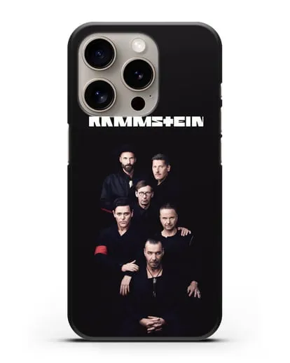 Чехол с картинкой группы Rammstein силиконовый для iPhone 15 Pro