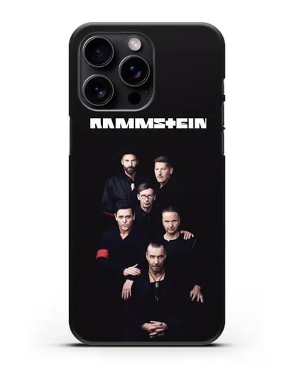 Чехол с картинкой группы Rammstein силиконовый для iPhone 15 Pro Max