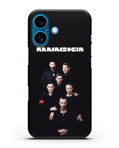 Чехол с картинкой группы Rammstein силиконовый для iPhone 16