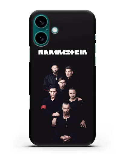 Чехол с картинкой группы Rammstein силиконовый для iPhone 16 Plus