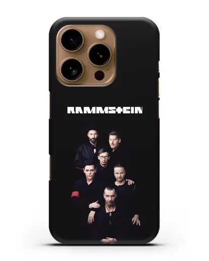 Чехол с картинкой группы Rammstein силиконовый для iPhone 16 Pro