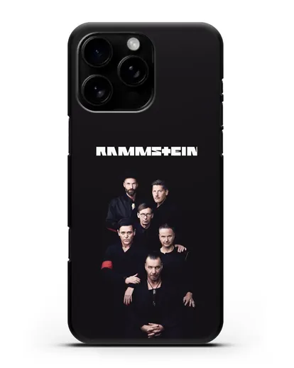 Чехол с картинкой группы Rammstein силиконовый для iPhone 16 Pro Max