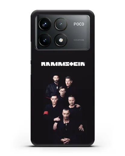 Чехол с картинкой группы Rammstein силиконовый для Xiaomi Poco F6 Pro