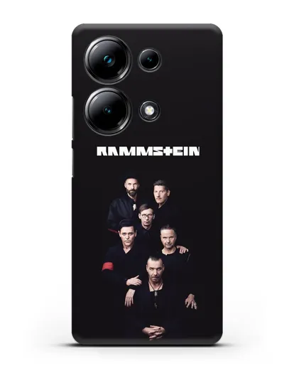 Чехол с картинкой группы Rammstein силиконовый для Xiaomi Poco M6 Pro