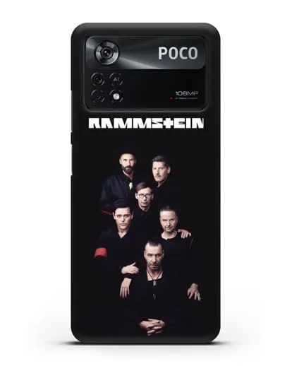 Чехол с картинкой группы Rammstein силиконовый для Xiaomi Poco X4 Pro