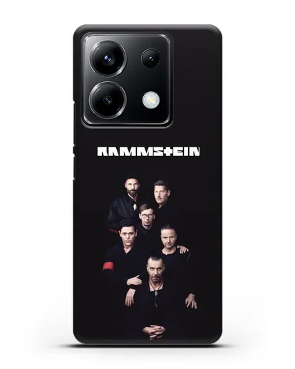 Чехол с картинкой группы Rammstein силиконовый для Xiaomi Poco X6