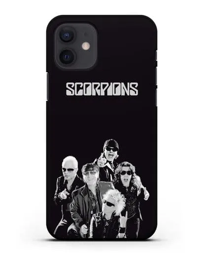 Чехол с фотографией группы Scorpions силиконовый для iPhone 12