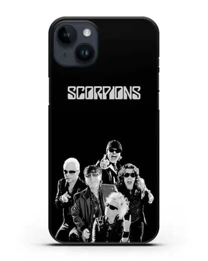 Чехол с фотографией группы Scorpions силиконовый для iPhone 14 Plus