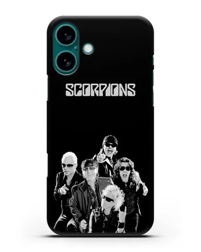Чехол с фотографией группы Scorpions силиконовый для iPhone 16 Plus