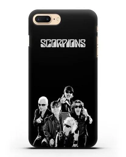Чехол с фотографией группы Scorpions силиконовый для iPhone 7 Plus