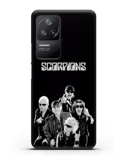 Чехол с фотографией группы Scorpions силиконовый для Xiaomi Poco F4