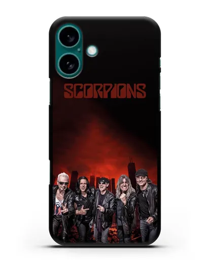 Чехол группа Scorpions силиконовый для iPhone 16 Plus