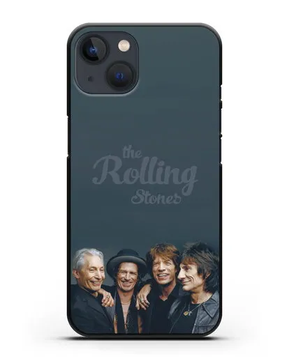 Чехол с фотографией группы The Rolling Stones силиконовый для iPhone 13