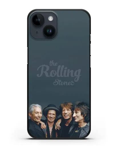 Чехол с фотографией группы The Rolling Stones силиконовый для iPhone 14