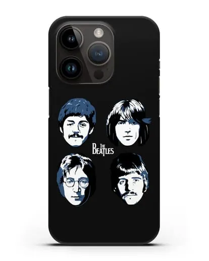 Чехол с иллюстрацией участников группы The Beatles силиконовый для iPhone 14 Pro