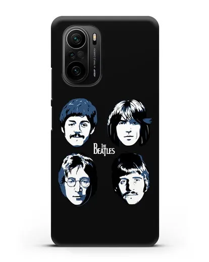 Чехол с иллюстрацией участников группы The Beatles силиконовый для Xiaomi Poco F3