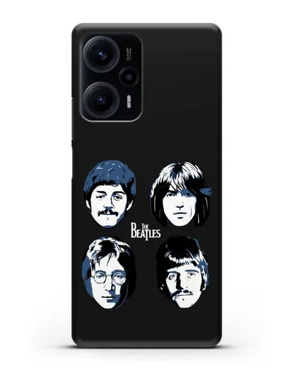 Чехол с иллюстрацией участников группы The Beatles силиконовый для Xiaomi Poco F5